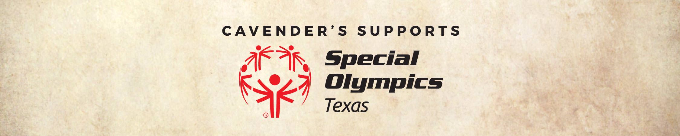 cavenders supports special olympics texas header