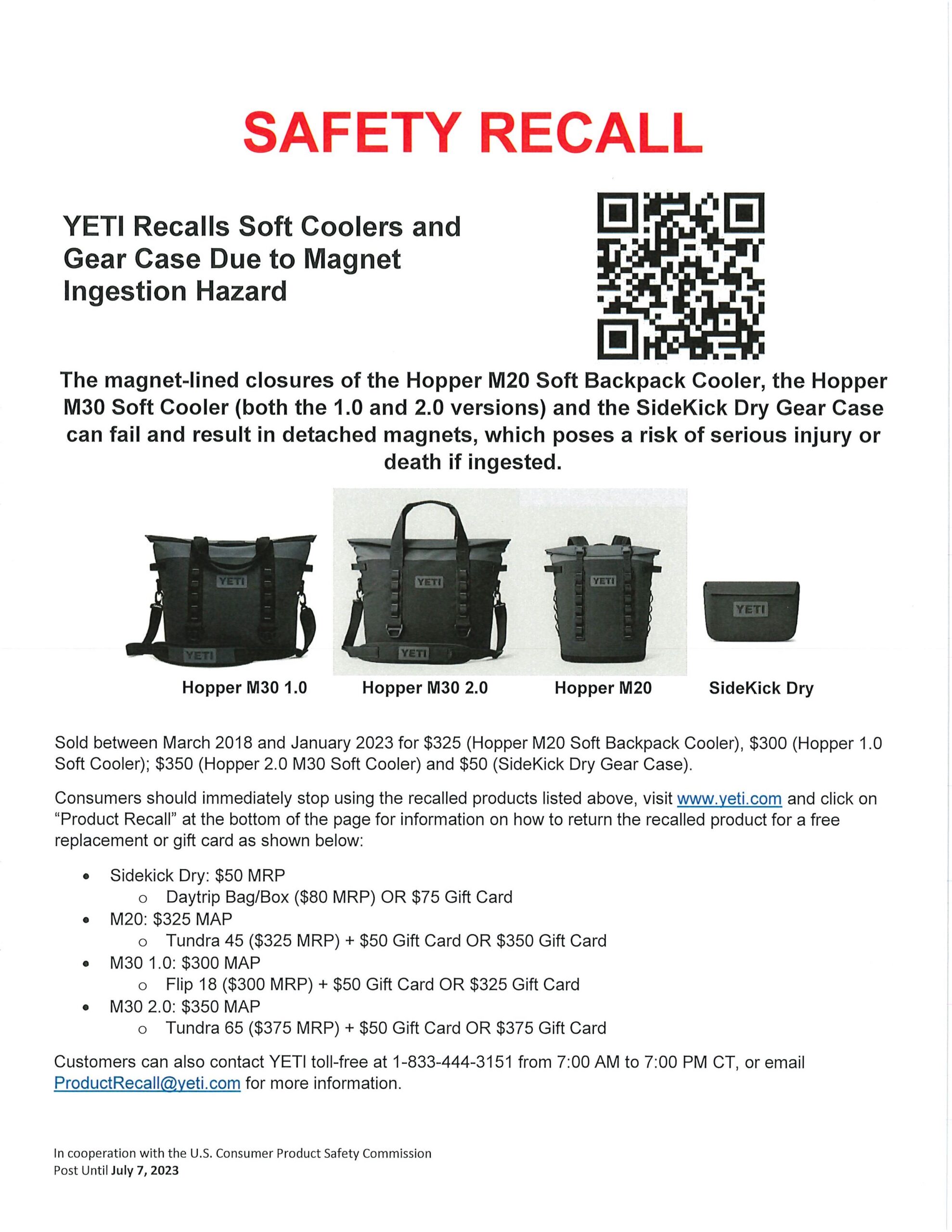 Yeti Recall Poster